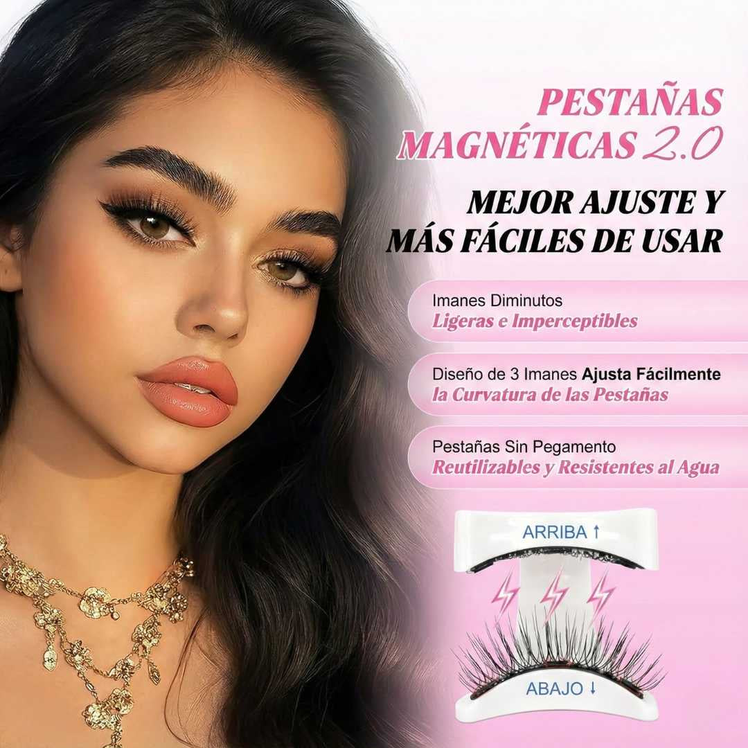 Pestañas magnéticas de alta fijación,ahorra tiempo y dinero