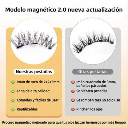Pestañas magnéticas de alta fijación,ahorra tiempo y dinero